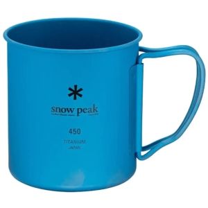 Кружка Snow Peak MG-143-BL Ti-Single 450 Anodized Cup 450ml Blue