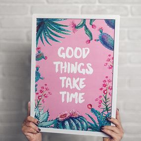 Постер у рамці Good things take time A5 (WMT5_EX020)