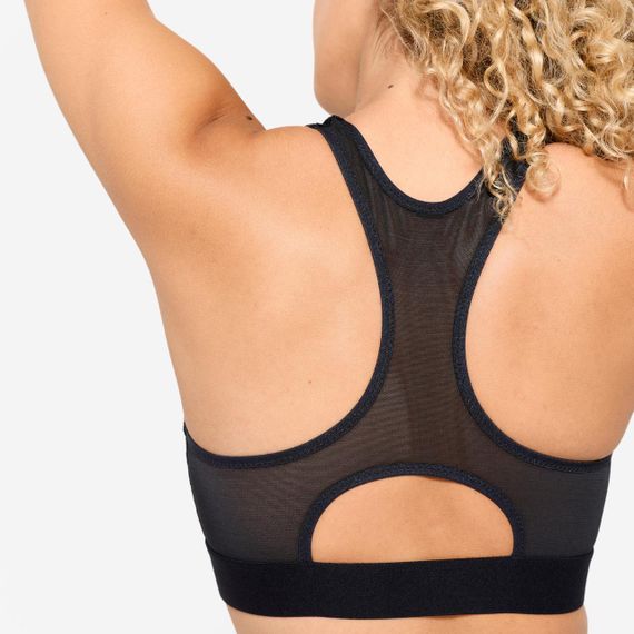 Спортивний топ з середнім рівнем підтримки і замком чорний - L | Зображення 4