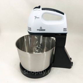 Миксер 7 скоростей, Кухонный тестомес, Миксеры с вращающейся чашей, Миксер 2в1 Комбайн тестомес LK-82