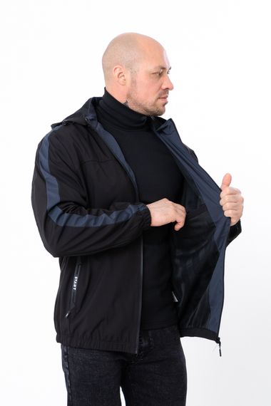Вітровка чоловіча (демісезон) Носи своє XXL Чорний (p-16237-186715) | Зображення 2
