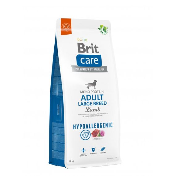 Корм сухий Brit Care Dog Hypoallergenic Adult Large Breed для собак великих порід гіпоалергенний з ягням 12 кг