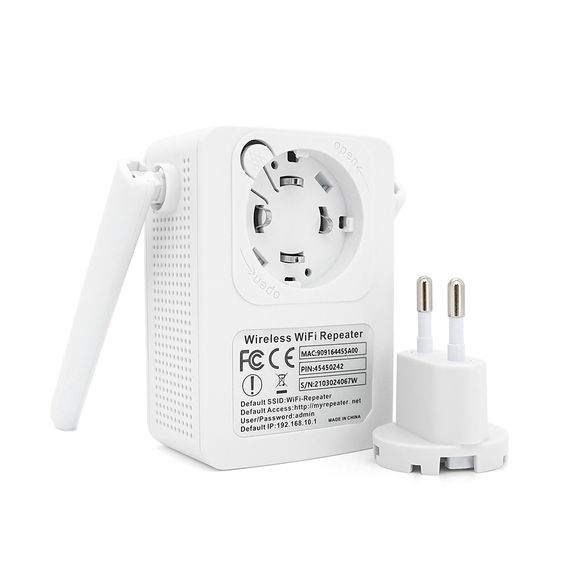 Підсилювач WiFi сигналу з 2-ма вбудованими антенами LV-WR13, живлення 220V, 300Mbps, IEEE 802.11b/g/n, 2.4-2.4835GHz, BOX | Зображення 2
