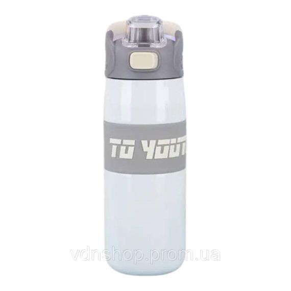 Термос спортивний з мундштуком 680 мл білий HP-14-54W