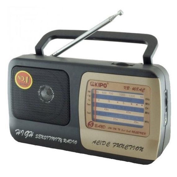 Радиоприёмник Kipo KB-408 AC мощный радио FM c usb питание от батарейки R20 или от сети | Зображення 2