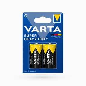 Батарейка сольова С/R14 (бл-2шт) VARTA Super Heavy Duty