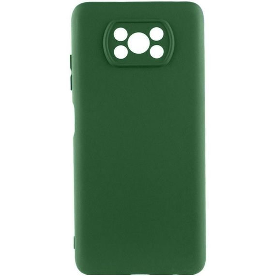 Чохол Silicone Cover Ummi Lakshmi Full Camera (AA) для Xiaomi Poco X3 NFC / Poco X3 Pro Зелений / Dark green