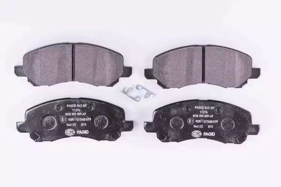 Колодки передні гальмівні Lancer VIII/Outlander II/Peugeot 4008 08-, HELLA PAGID (8DB355009671) | Зображення 1