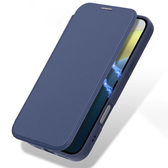 Чохол-книжка Dux Ducis Skin X Pro with MagSafe для Apple iPhone 16 (6.1") Blue | Зображення 1