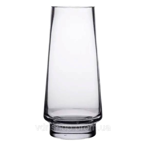 Скляна декоративна ваза для квітів 21 см прозора ваза для інтер'єру 1 л HP-10-21