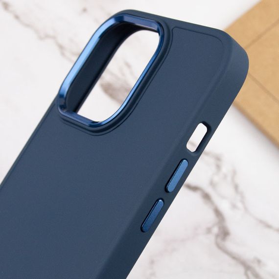 TPU чохол Bonbon Metal Style для Apple iPhone 14 Pro Max (6.7") Синій / Denim Blue | Зображення 4