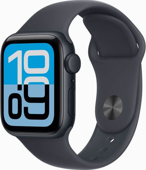 Смарт-годинник Apple Watch SE 3 GPS 40mm Midnight Alu. Case w. Midnight S. Band - M/L (MEHC4) | Зображення 1