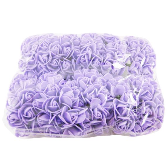 Декоративные розы для творчества KV-728 пучок 12 штук | Зображення 1