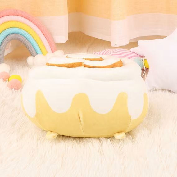 Плюшева м'яка іграшка Кіт Пушин Сінабон 18х14см Pusheen Cat | Зображення 3