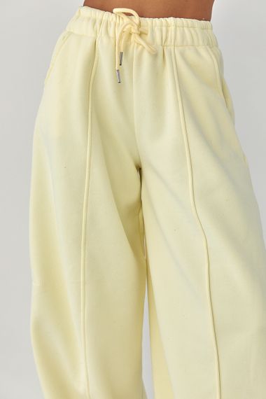 Жіночі теплі спортивні штани - лимонний цвет, L (є розміри) | Зображення 3