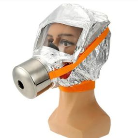 Маска противогаз из алюминиевой фольги, панорамный противогаз Fire mask защита головы EO-761 от радиации