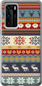 Чехол на Huawei P40 Рождественский орнамент "3303u-1840-17620"