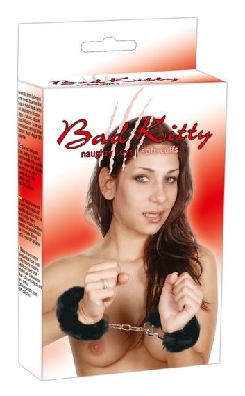 Черные наручники Bad Kitty Sex Aura | Зображення 4