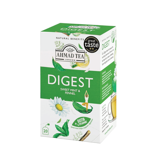 Трав'яний чай «Дайджест»  Допомога травленню 20 пакетиків Ahmad Tea 054881020374 | Зображення 1