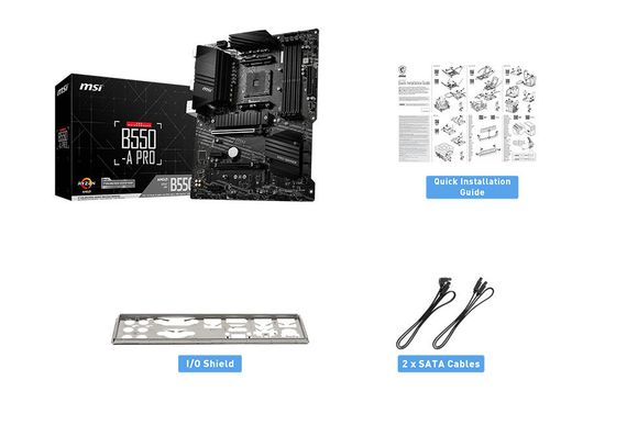 Материнcкая плата MSI B550-A PRO sAM4 B550 4xDDR4 HDMI DP ATX 911-7C56-076 | Зображення 1