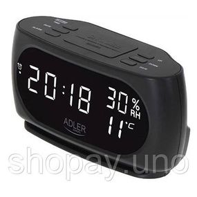 Годинник електронний настільний світловий цифровий Adler, Настільний годинник з LED підсвічуванням TO-63