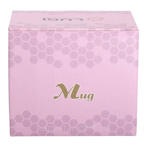 Кружка фарфоровая с золотым ободком и золотой ручкой 420 (мл) Мятный RX-N240629M | Зображення 3