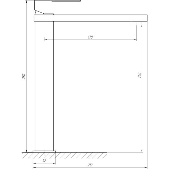 Змішувач для раковини TOPAZ SARDINIA TS 08203-H18 | Зображення 1