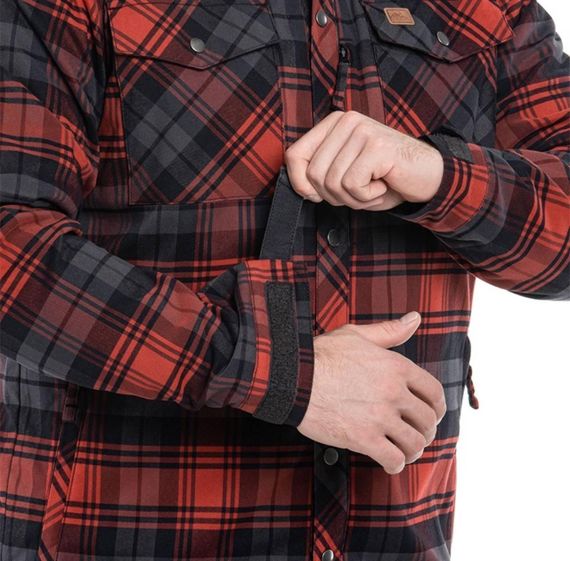 Сорочка Helikon Winter Warden Long Sleeve - Slate Crimson Plaid | Зображення 2