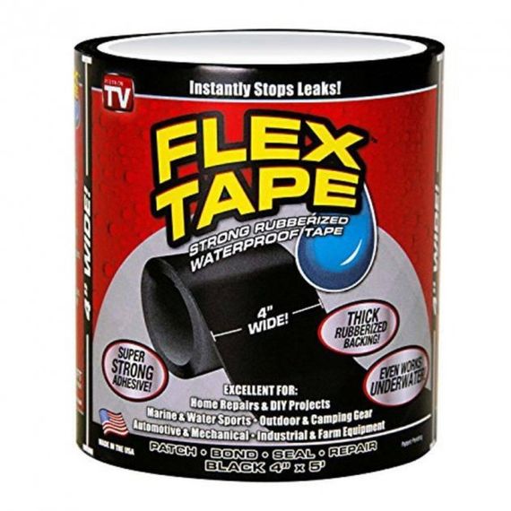 Водонепроницаемая изоляционная сверхпрочная скотч-лента Flex Tape SM-974 10 см | Зображення 2