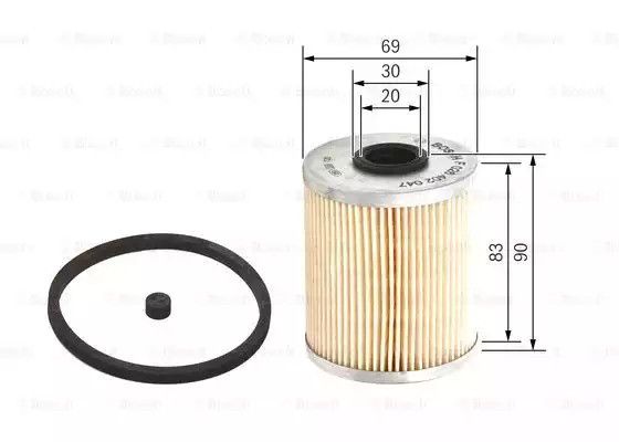 Фільтр паливний NISSAN PRIMASTAR, OPEL MOVANO, BOSCH (F026402047) | Зображення 4