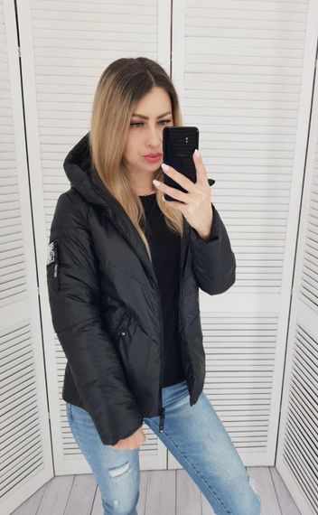 Жіноча демісезонна куртка, арт. 1008, чорний | Зображення 8