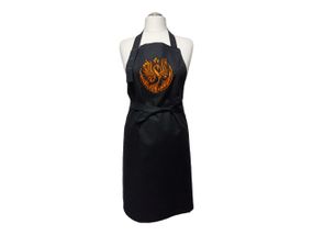 Фартух жіночий для готування з вишивкою фенікс ONESIZE чорний 01496