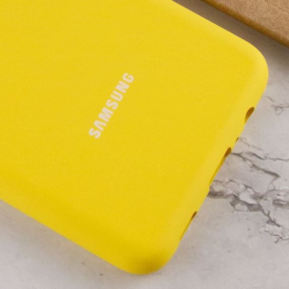 Чохол Silicone Cover Full Protective (AA) для Samsung Galaxy A02 Жовтий / Yellow | Зображення 4