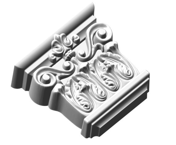 Капітель пілястри СІМ'Я K1P1, 135х150х50 мм | Зображення 1