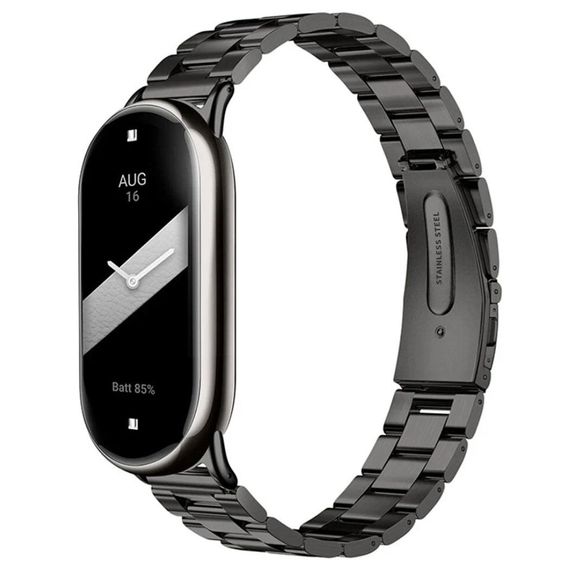 Металевий ремінець Mijobs для фітнес браслета Xiaomi Smart Band 10 - Black | Зображення 1