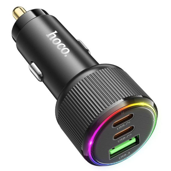 АЗП Hoco NZ17 High Power 45W (1USB-A/2C) Black | Зображення 4