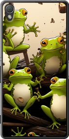 Чехол на Sony Xperia Z3 D6603 Жабки "5656u-58-17620"