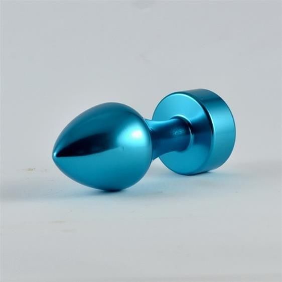 Анальна пробка - Heavy Metal Anal Plug Rosebud Aluminium Blue Sex Aura | Зображення 1