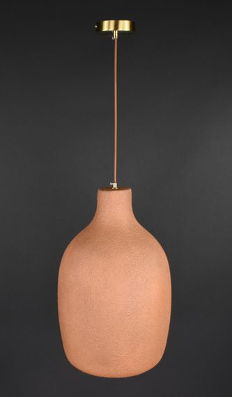 Люстра підвісна на 1 лампочку 27820 Латунь 50-170х30х30 см. | Зображення 6