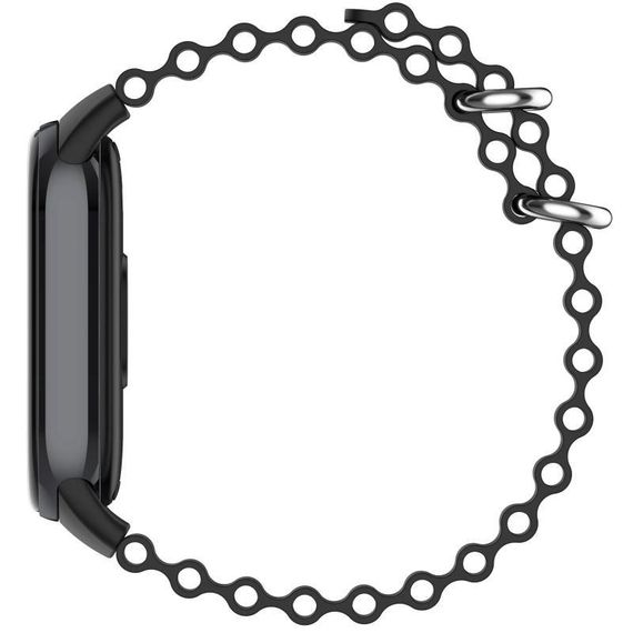 Ремешок Ocean Band для Xiaomi Mi Band 9/8 Черный / Black | Зображення 4