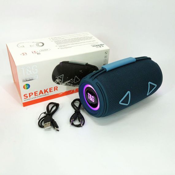 Портативна колонка bluetooth з AUX входом TG657, Світлова bluetooth колонка з хорошим звуком HI-36 | Зображення 9