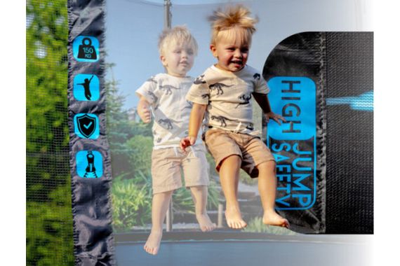 Батут із внутрішньою сіткою THUNDER OUTSIDE PRO 14FT 427 см Black/Blue | Зображення 1