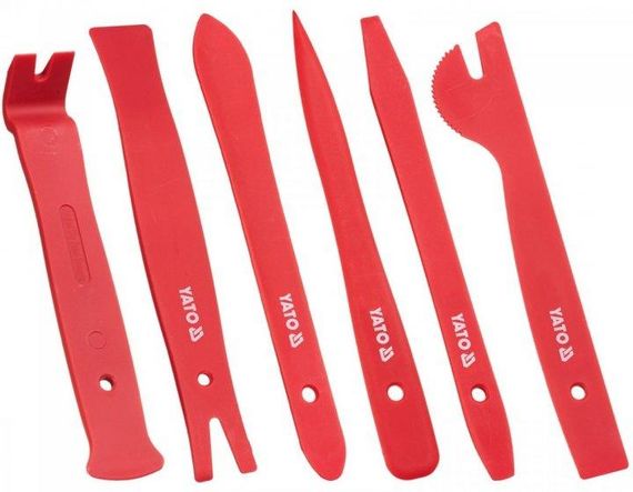 Набір знімачів внутрішньої оббивки автомобіля 6 штук YATO YT-0837