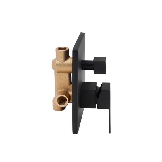 Душова система універсальна Qtap Aquarius прихованого монтажу на два споживача QTAQA64103NGB Black Matt | Зображення 3