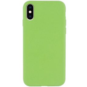 Чехол Silicone Case Full Protective (AA) NO LOGO для Apple iPhone X / XS (5.8") Мятный / Mint
