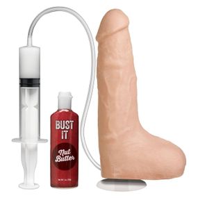 Фалоімітатор, що кінчає Doc Johnson The Realistic Cock ULTRASKYN - Squirting 9,5 Inch Vanilla Sex Aura