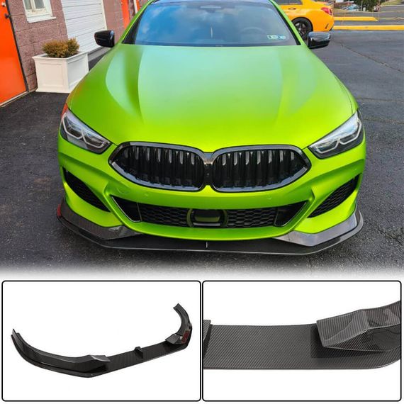 Накладка на передній бампер Lip V1 (для M-Sport, Карбон) для BMW 8 cерія G14/G15/G16 2018- рр