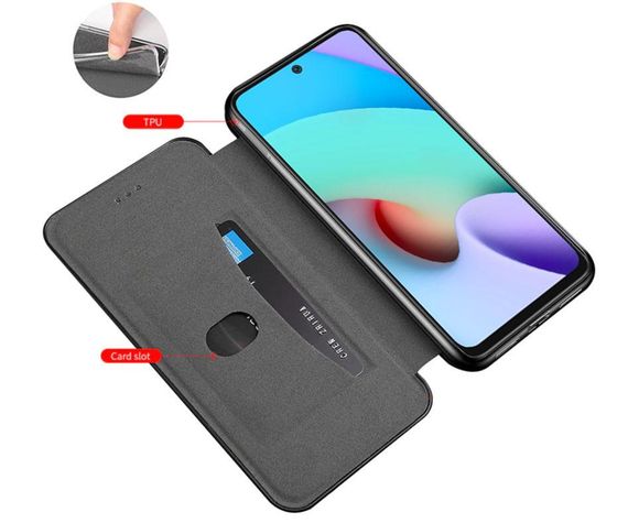 Чохол-книжка Primolux Besus для телефону Xiaomi Redmi 10 - Black | Зображення 3