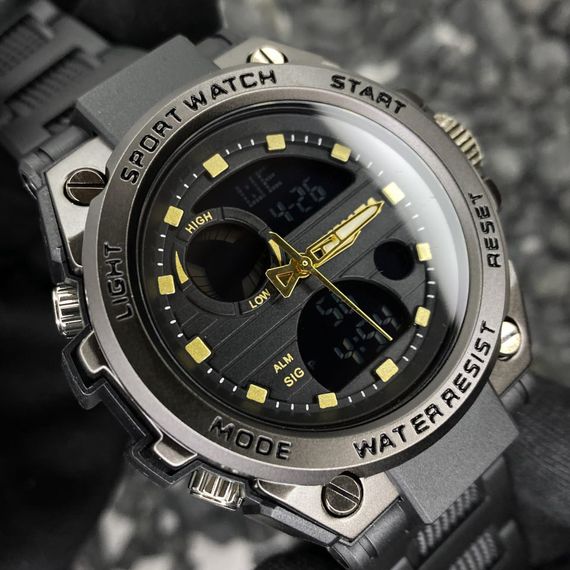 Чоловічий годинник Skmei 2031BKGD Black-Gold | Зображення 2