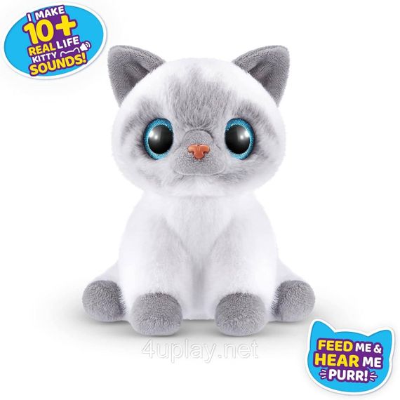 Інтерактивна Бірманська кішка Бонні М'яка іграшка Грайливі кошенята Оригінал Pets Alive Smitten Kittens Bonnie | Зображення 1